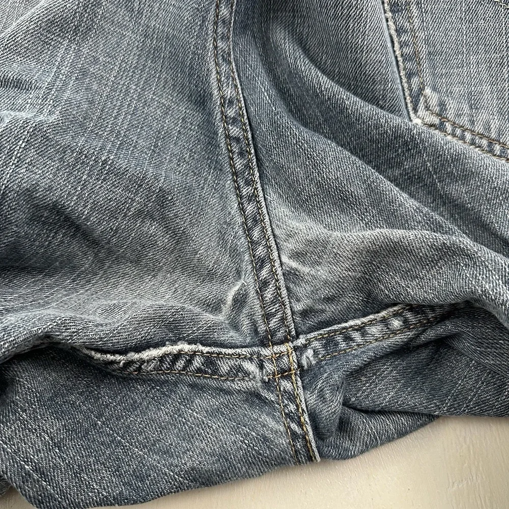 Y2K Levi's 569 Distressed‎ Loose Straight Jeans Men 34x34 Light Wash Denim Skate